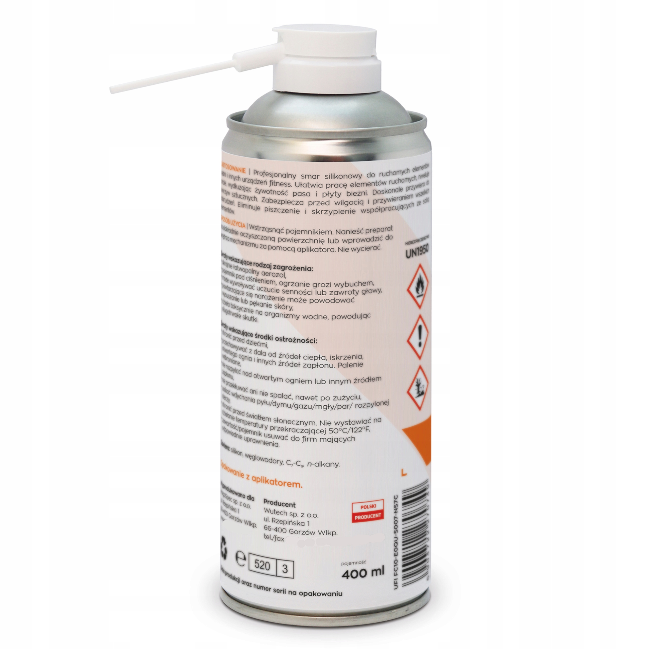 Smar silikonowy do bieżni profesjonalny 400 ml 3 sztuki MegaSpec Kod producenta SMARDOBIEŻNI400ML