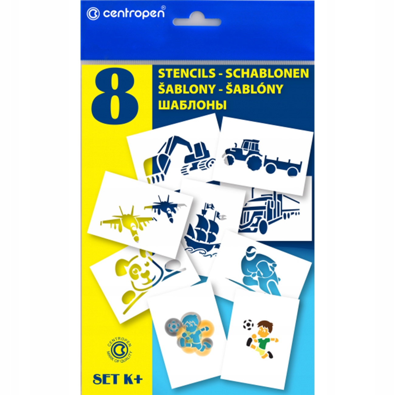 Szablony K+ Centropen Stencils 9996