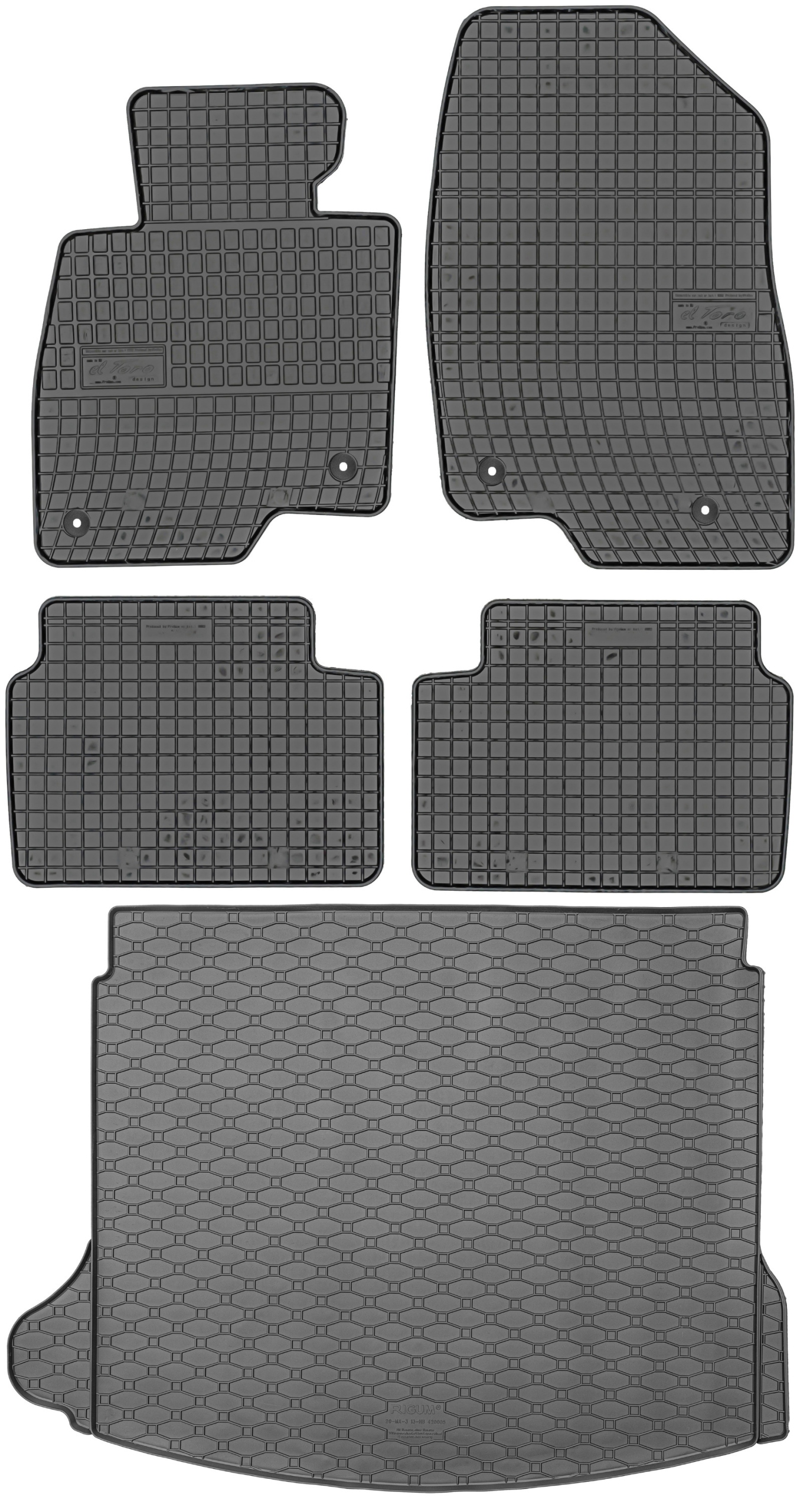 Mazda 3 III Hatchback 2013-2019 Sada rohoží koberčeky