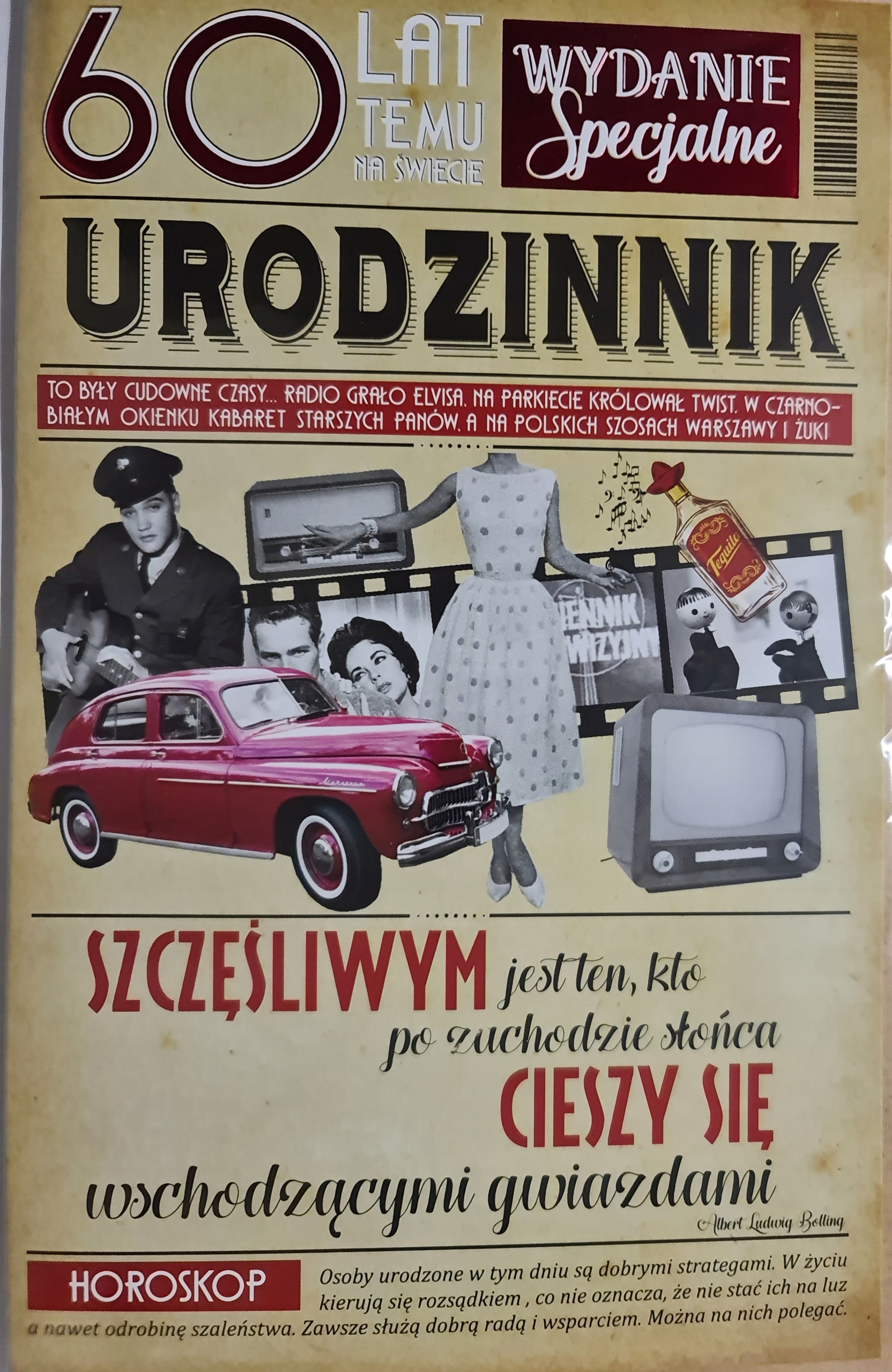 

kartka urodzinowa na 60 lat sześćdziesiąte sześćdz