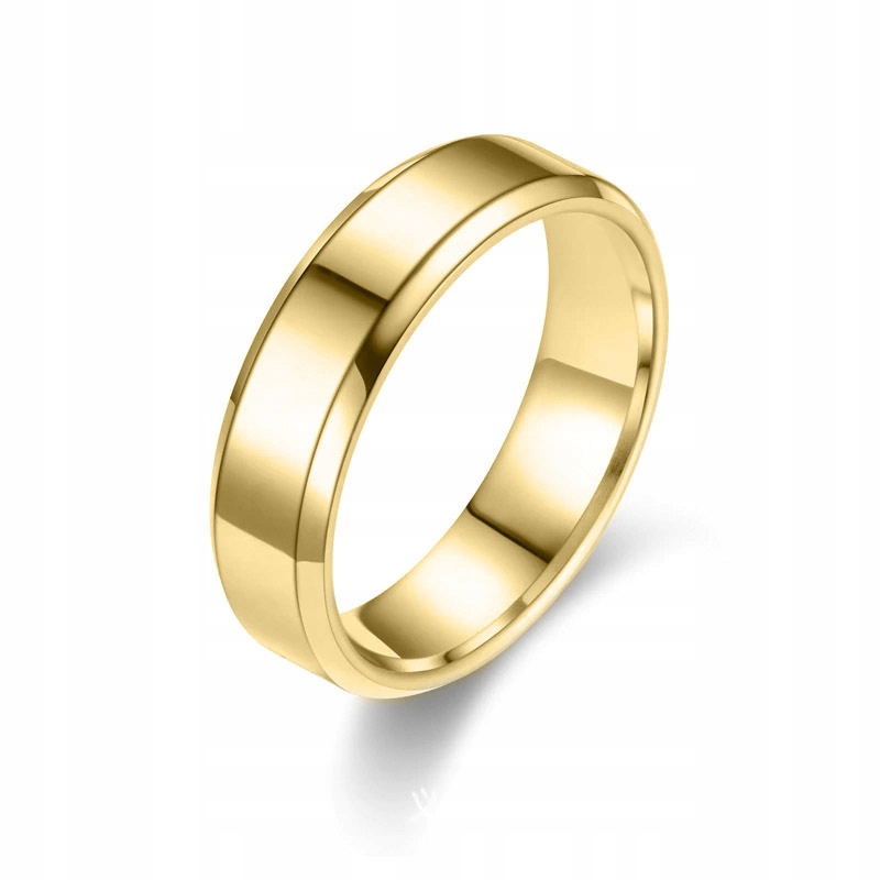 KO2 ZŁOTA OBRĄCZKA ŚLUBNA FAZA STAL 16,17,18 18MM