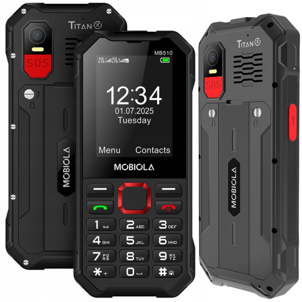 Mobilní Telefon Na Stavbu Telefonu Pro Seniory Zesílený Mobiola MB510 4G