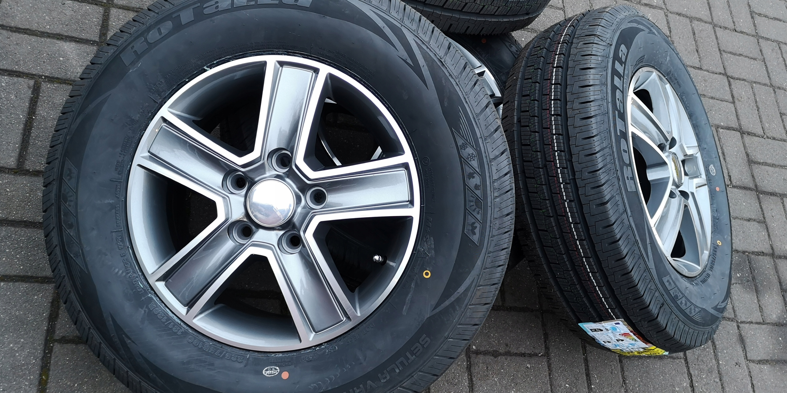 NOWE KOLA Felgi 16 Fiat Ducato 225x75 16C 4Season Color Graphite