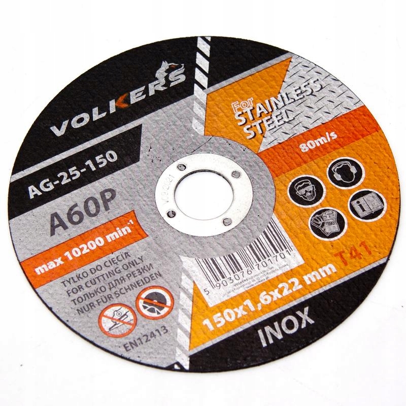 

Tarcza do cięcia metalu Inox 150x22,2x1,6mm, A60P