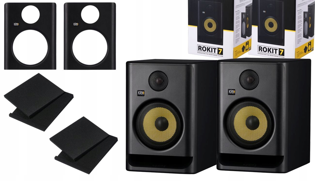 KRK ROKIT 7 G5 RP7 G5 CZARNE MONITORY STUDYJNE AKTYWNE PARA + PROMOCJA EAN (GTIN) 711106142357