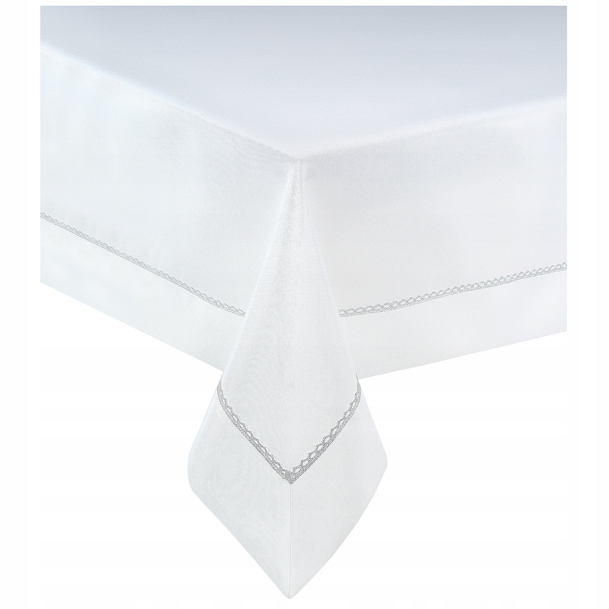 

Obrus na Stół 85x85 Dekoracyjny Glamour Silver