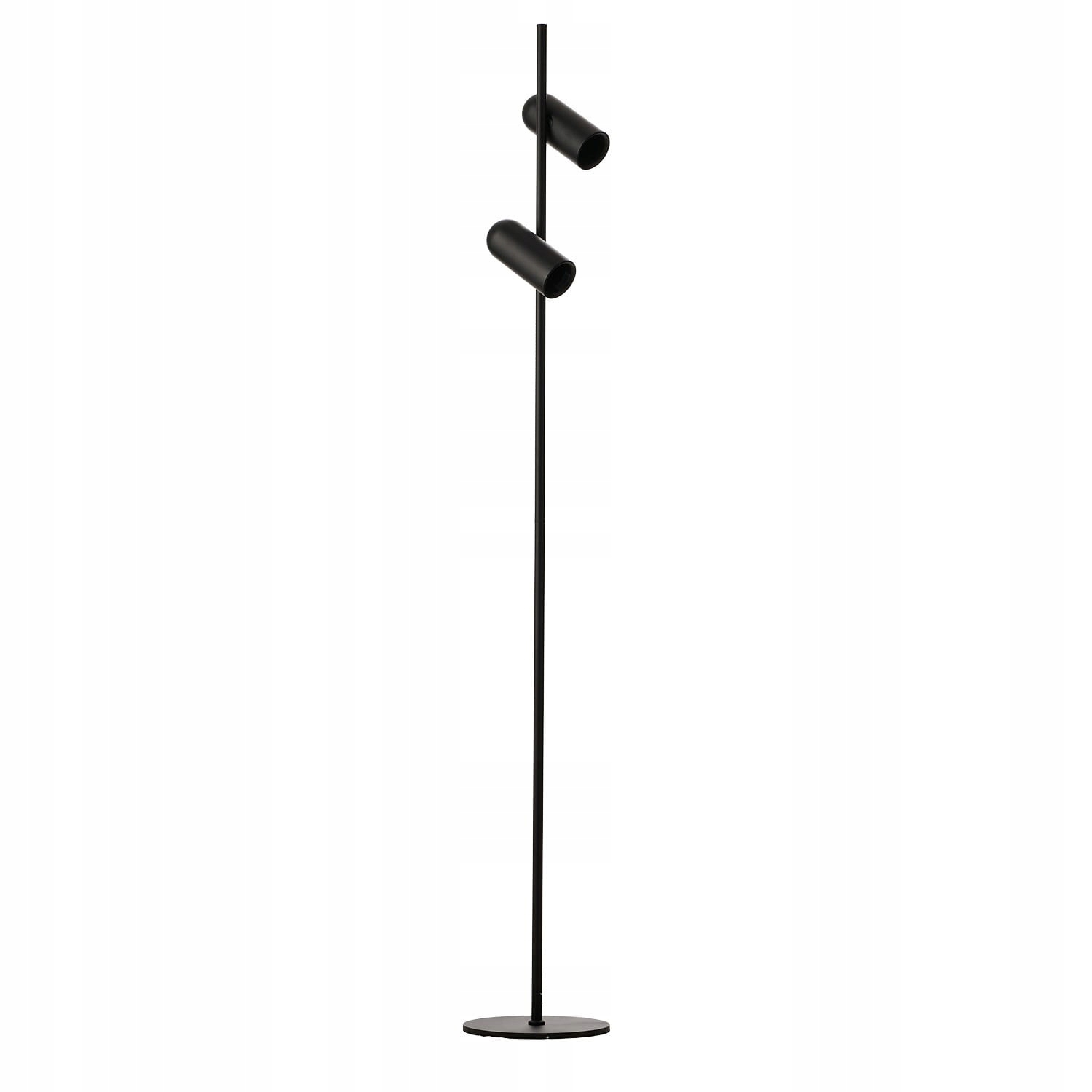 Lampa podłogowa czarna 2-punktowa z kloszami tubkami 2xGU10 AZzardo