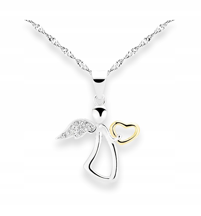 PREZENT na I Komunię Świętą ŁAŃCUSZEK ANIOŁ STRÓŻ Marka Inna marka