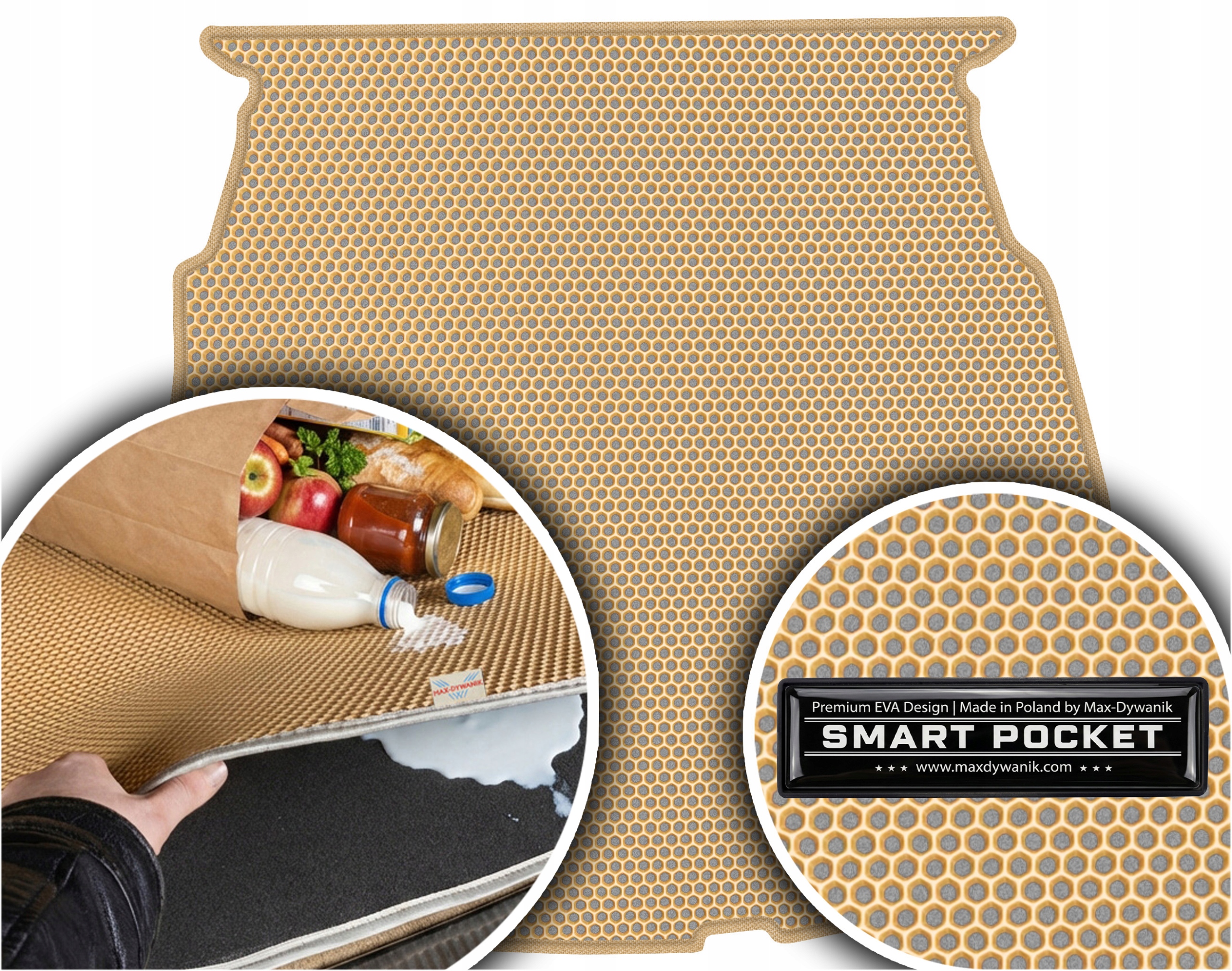 Kia Optima III Sedan 2012-2015 Vložka do kufru Eva Smart Pocket Béžová