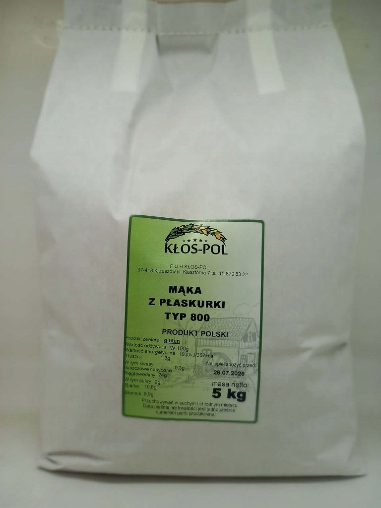 Mąka z płaskurki typ 800 5kg
