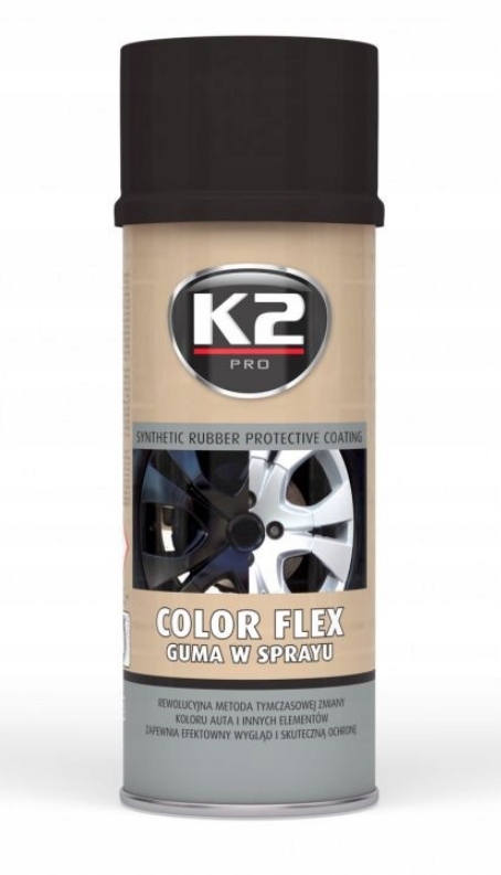 K2 GUMOWA POWŁOKA OCHRONNA SPRAY CZARNY