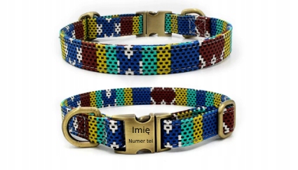 Levně Personalizovaný obojek s krásnými vzory, 3 velikosti! gravírování Bonus!