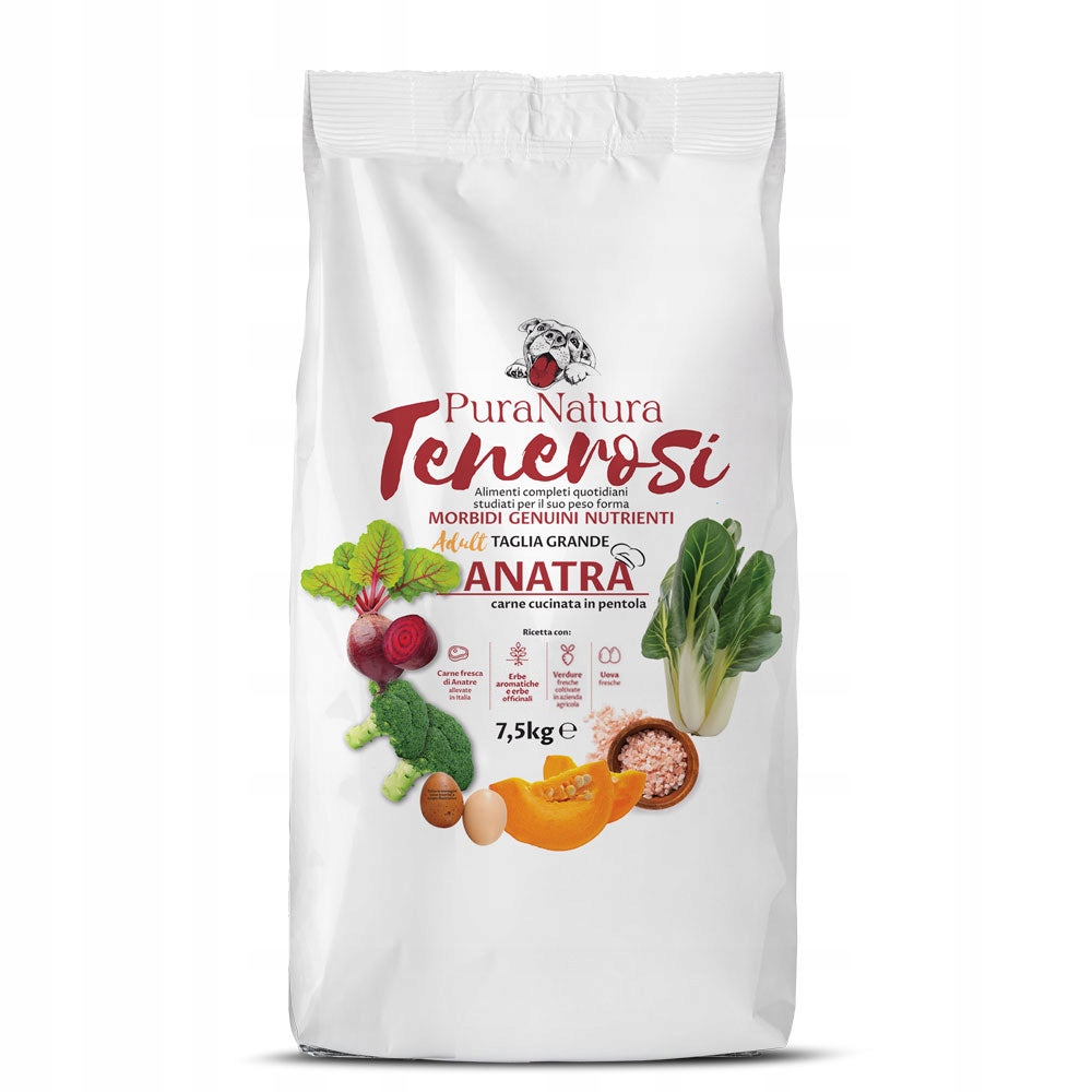 Pura Natura Tenerosi półwilgotna karma dla psa Kaczka (dorosły) 7,5kg