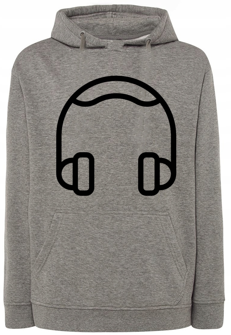 Mikina s hudebním potiskem Sluchátka r.XXL