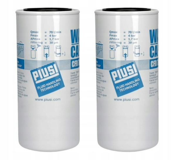 2 X Filter S Separáciou Vody Piusi Cfd 70-30