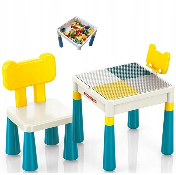 Sada na stavanie z Kockov a Kreslenie Stolíkov Organizér so stoličkou