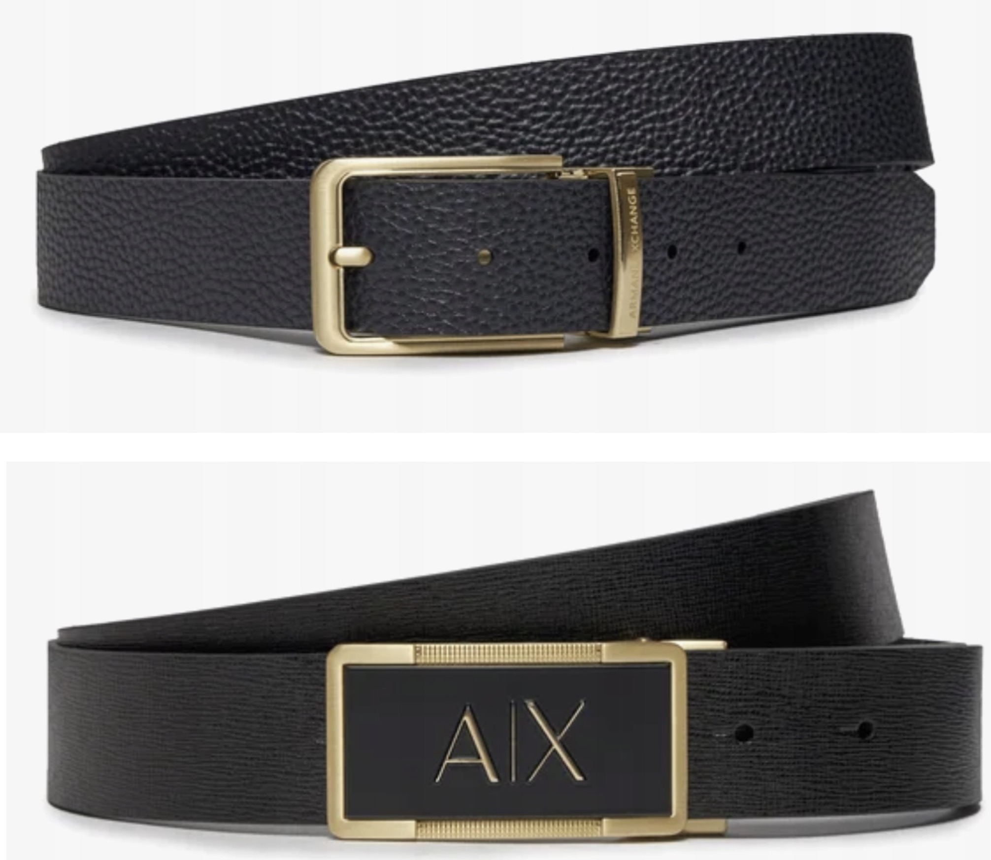 Armani Exchange Zestaw 4W1 Pasek Męski Dwustrony