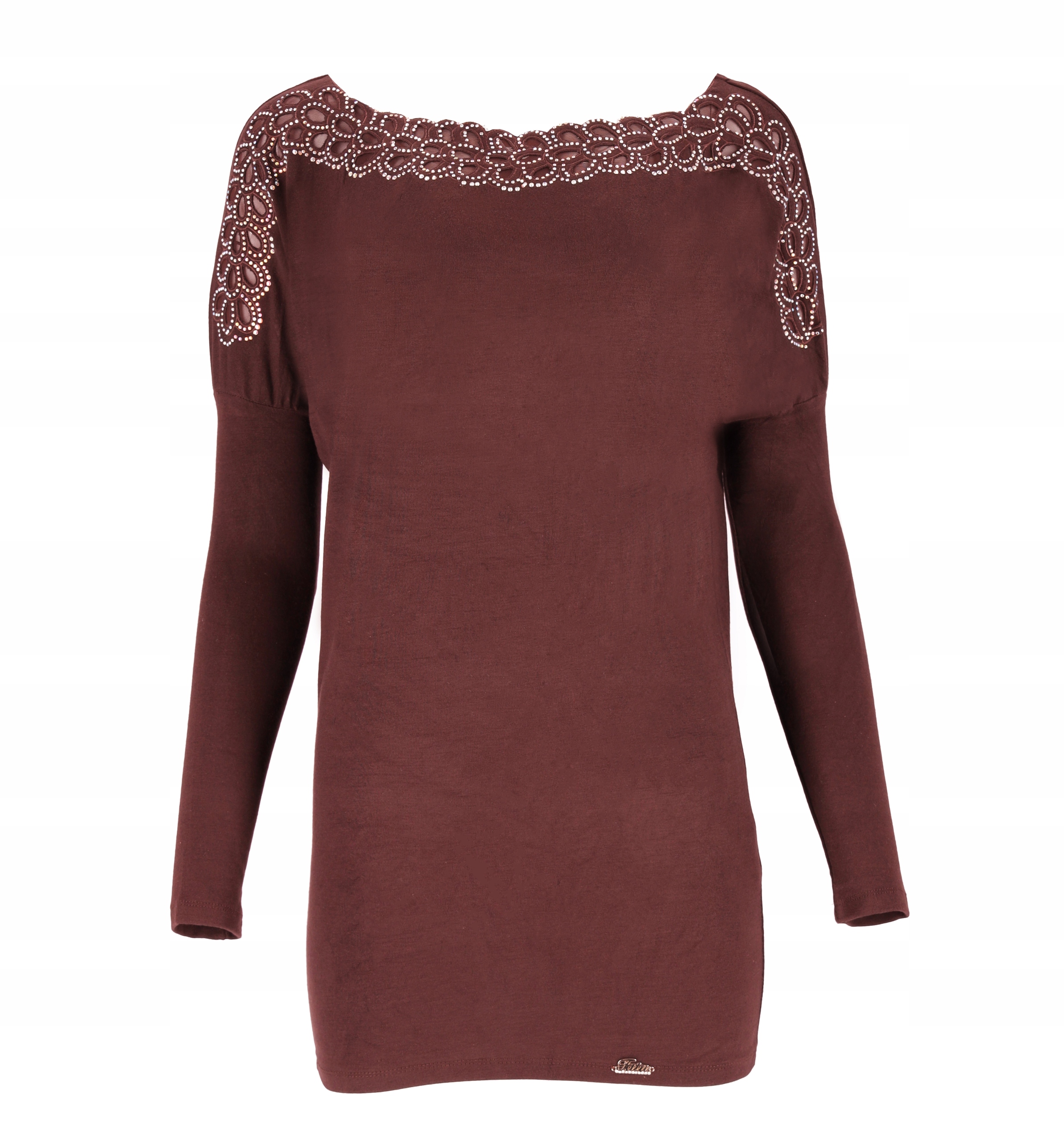 Šaty S Ozdobným Výstřihem Do V Elegantní