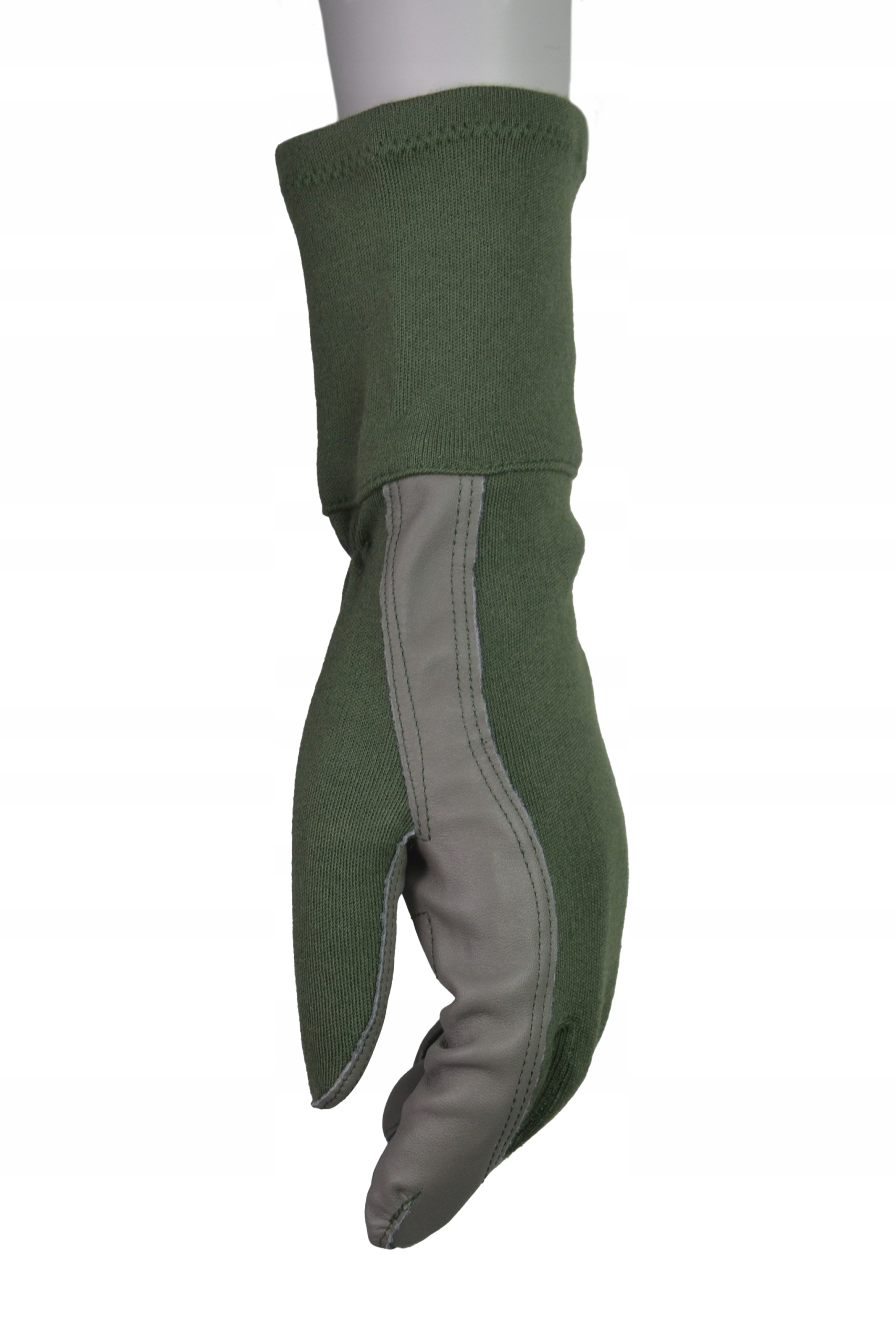 Rękawice taktyczne strzeleckie 619/MON zielone wojskowe 21