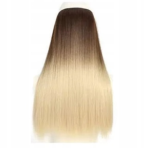 Flip-in Vlasy Připínací Na Vlasci Bez Sponek 55 CM ombre hnědá-blond 8T24