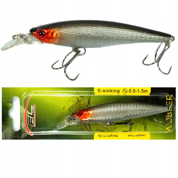 

Wobler Spinningowy szczupak okoń 11cm 11g 0,5-1,5m
