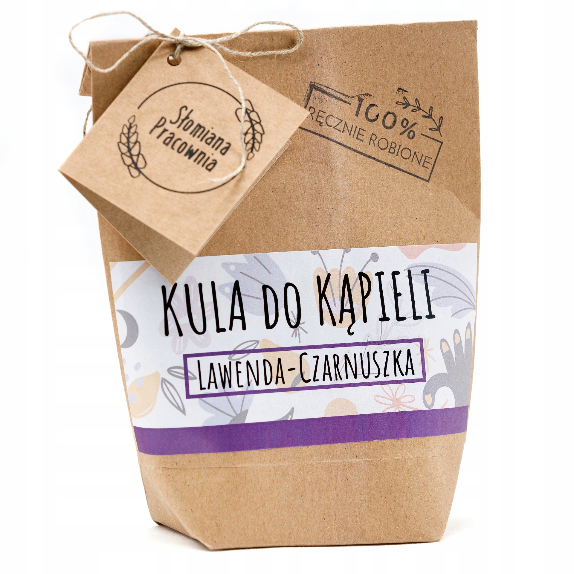 MUSUJĄCA KULA KĄPIELOWA KULE LAWENDA CZARNUSZKA Marka Słomiana Pracownia