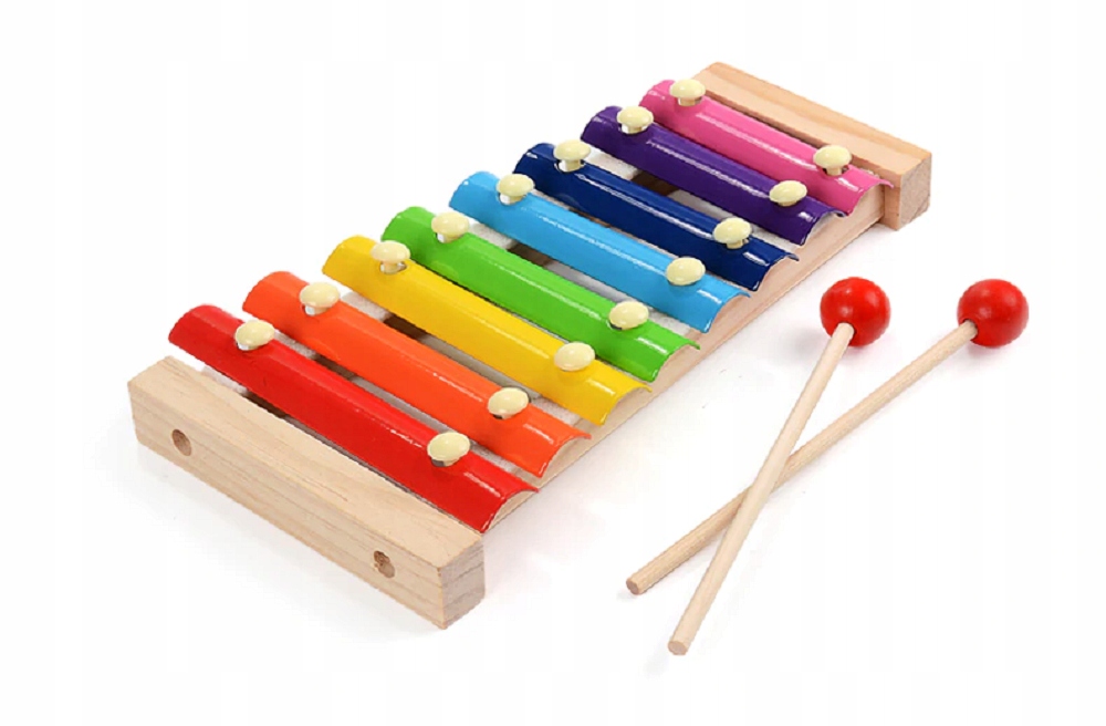 CYMBAŁKI DREWNIANE DLA DZIECKA KOLOROWE EDUKACYJNE Rodzaj cymbałki