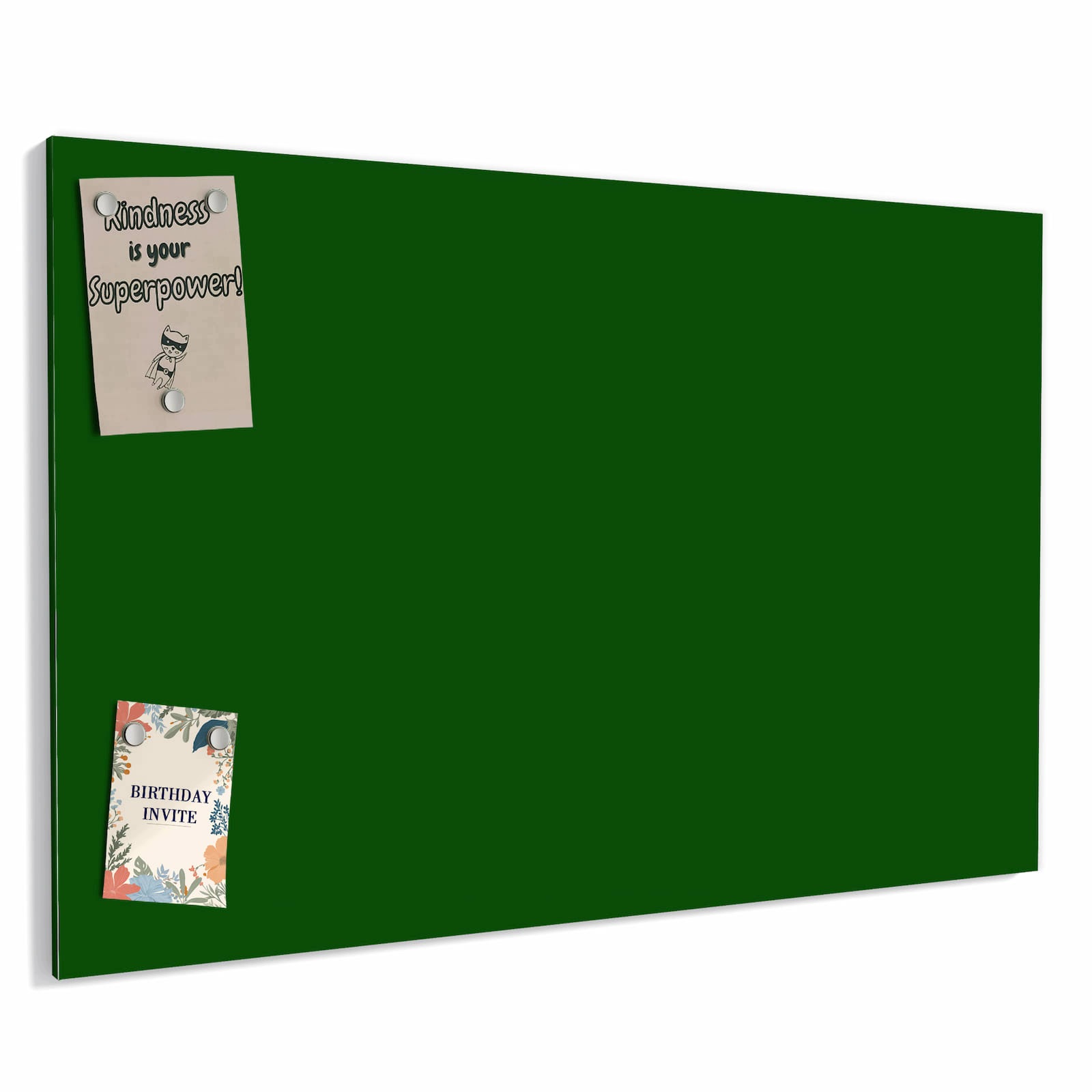 Magnetická tabule Tmavě Zelené Pozadí A 60 × 40 cm