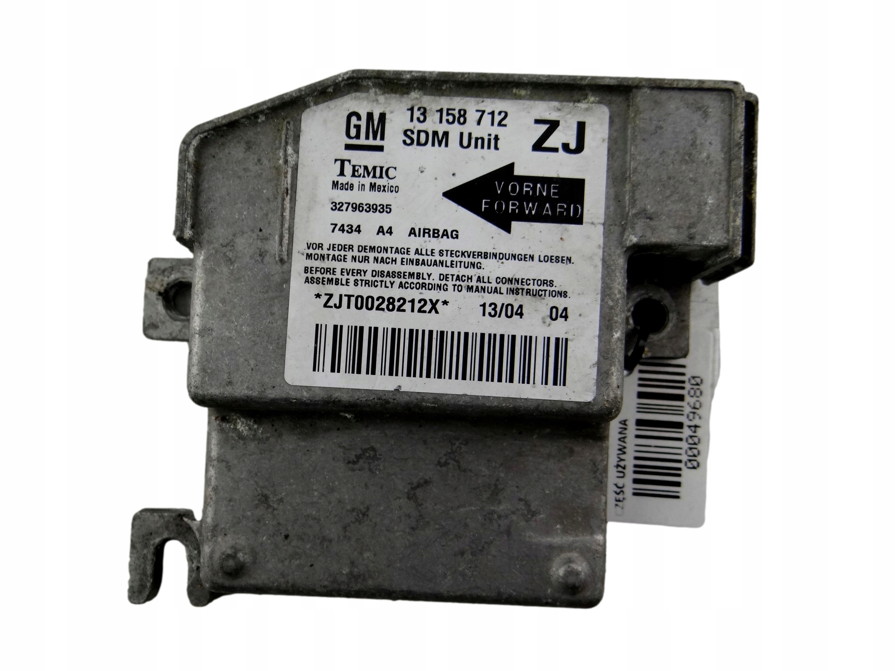 modulo SENSOR airbag OPEL ASTRA G 13 158 712