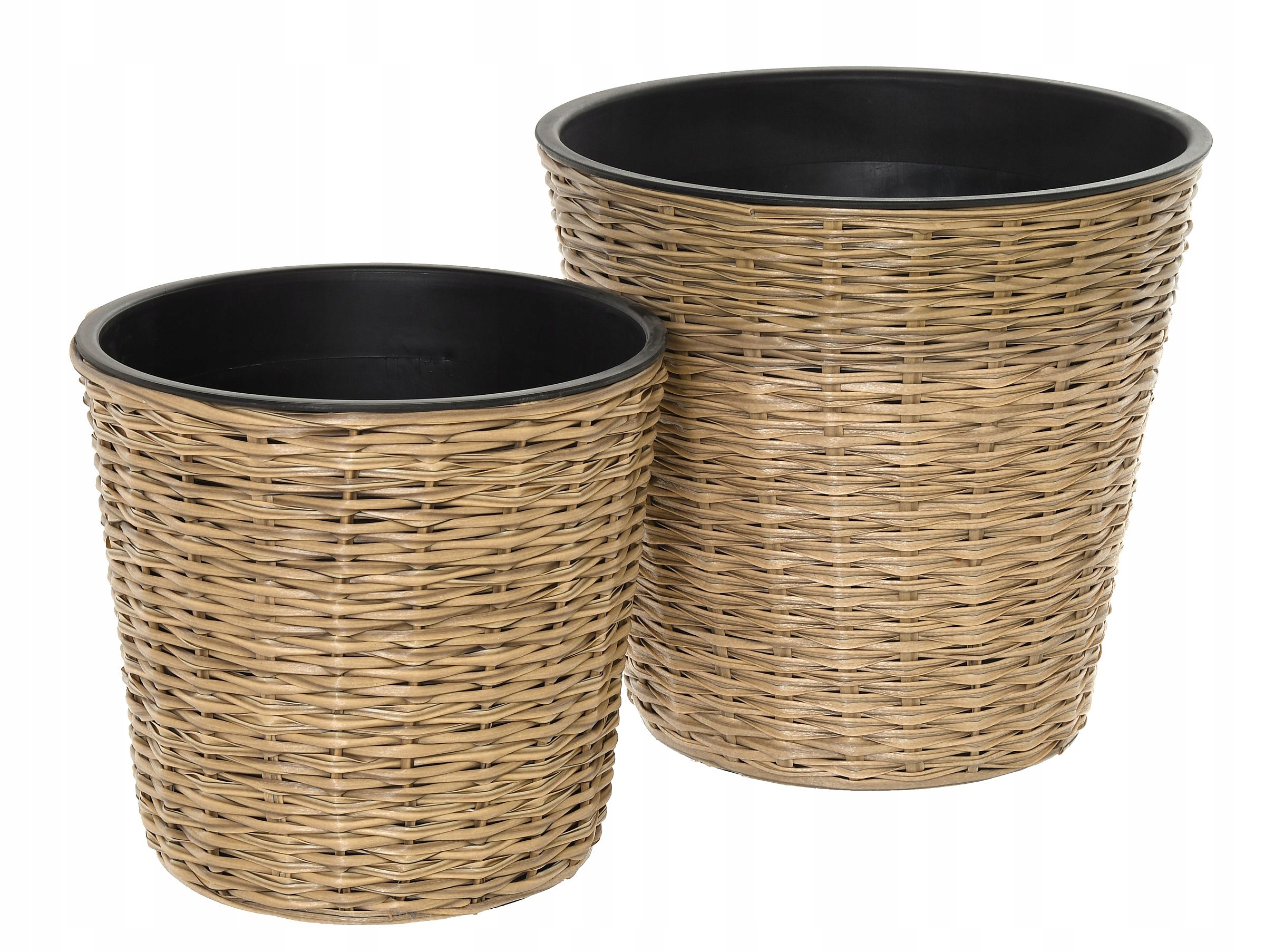 Zestaw donic ogród balkon taras technorattan beż