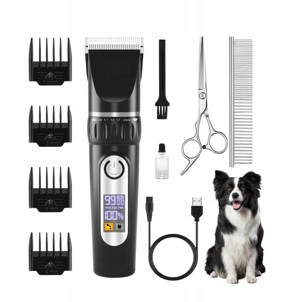 Levně Profesionální Zastřihovač Pro Psy A Zvířata, Zastřihovač 2000 Mah 18W