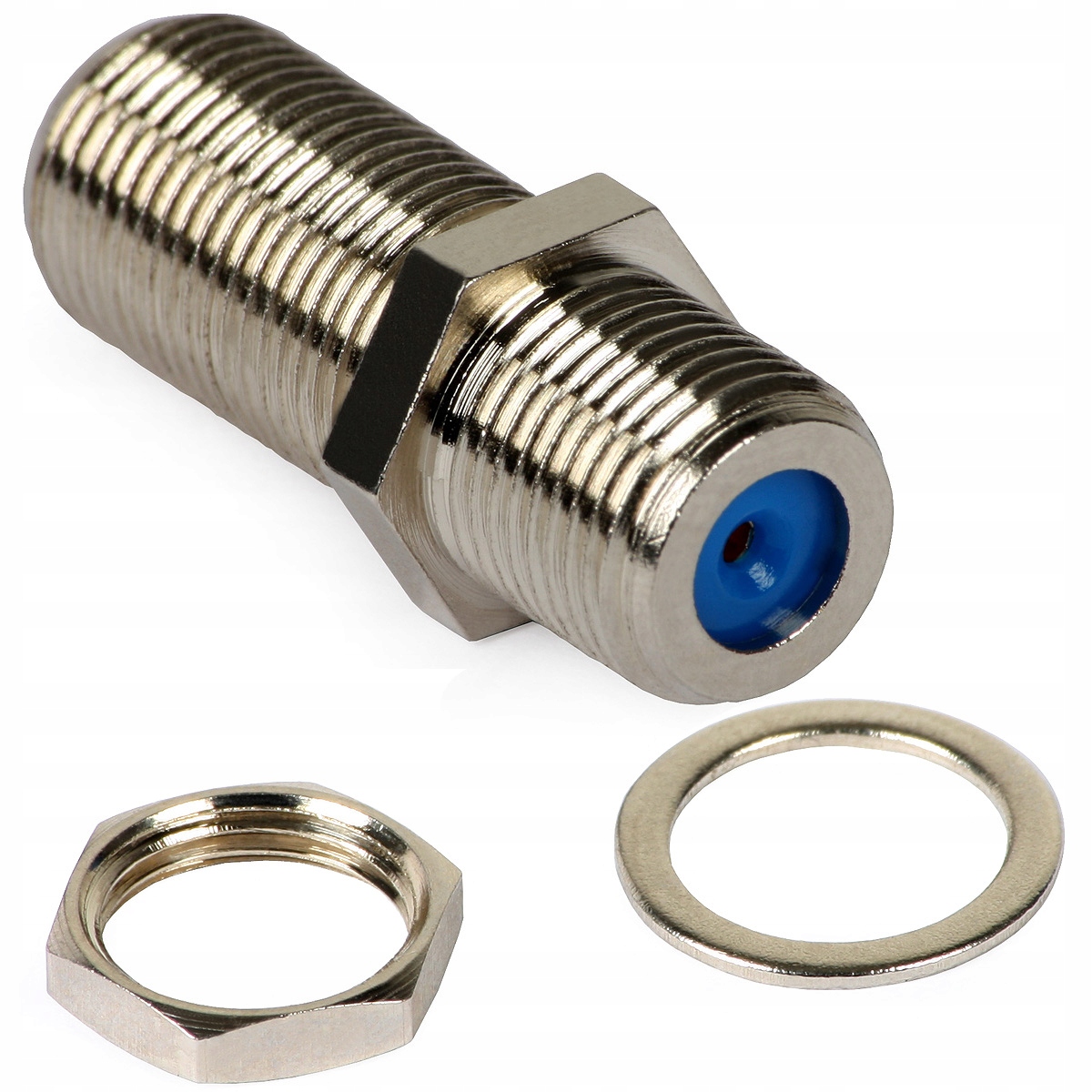 Łącznik przejście gniazdo F / gniazdo ż/ż beczka