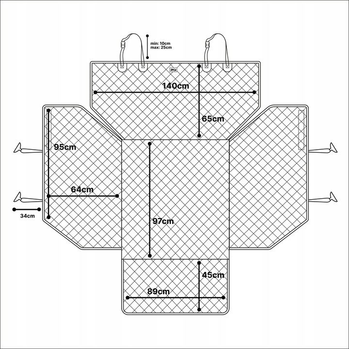 MATA DLA PSA DO BAGAŻNIKA SAMOCHODU AUTA DLA ZWIERZĄT UNIWERSALNA Producent inny