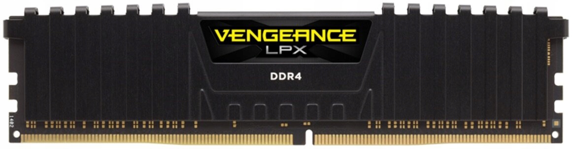 CORSAIR DDR4, 2400MHz 16GB 2x8GB DIMM, 16-16-16-39, XMP 2.0, Vengeance LPX black Heatspreader, Black PCB, 1.2V, for SKL — 3