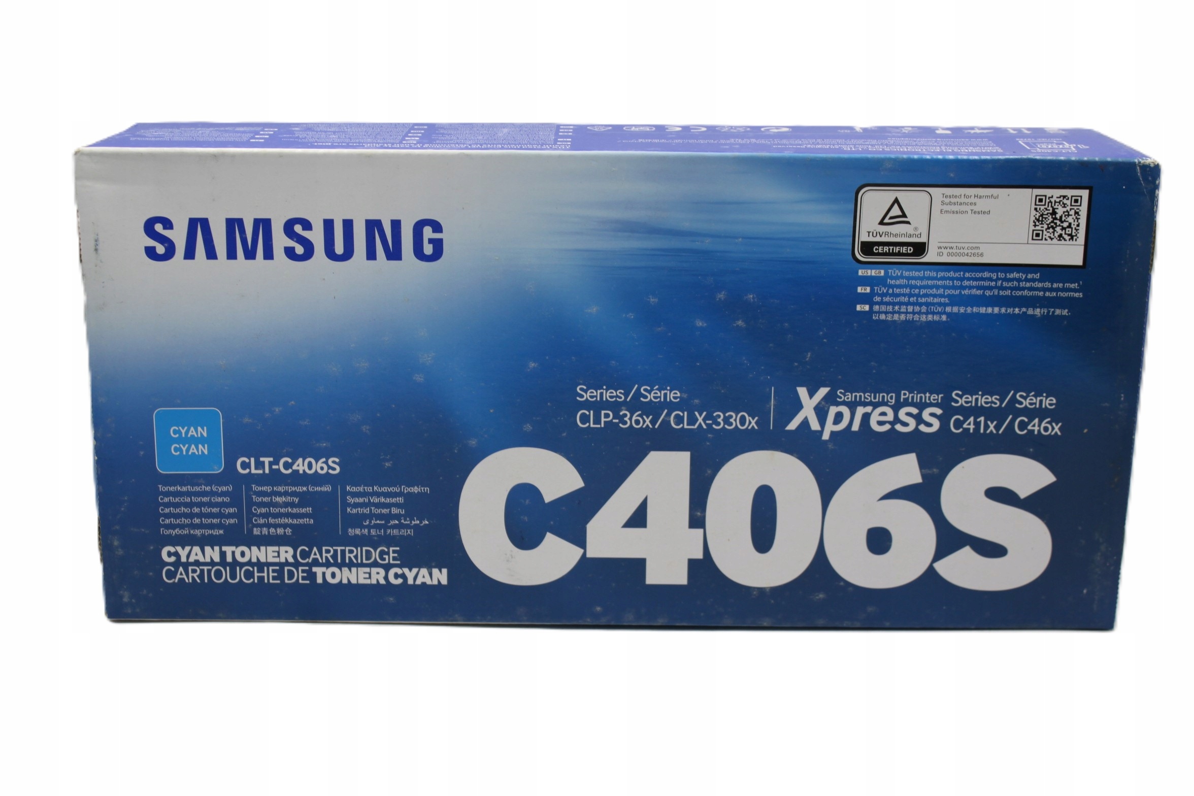Samsung CLT-C406S azurový originální toner