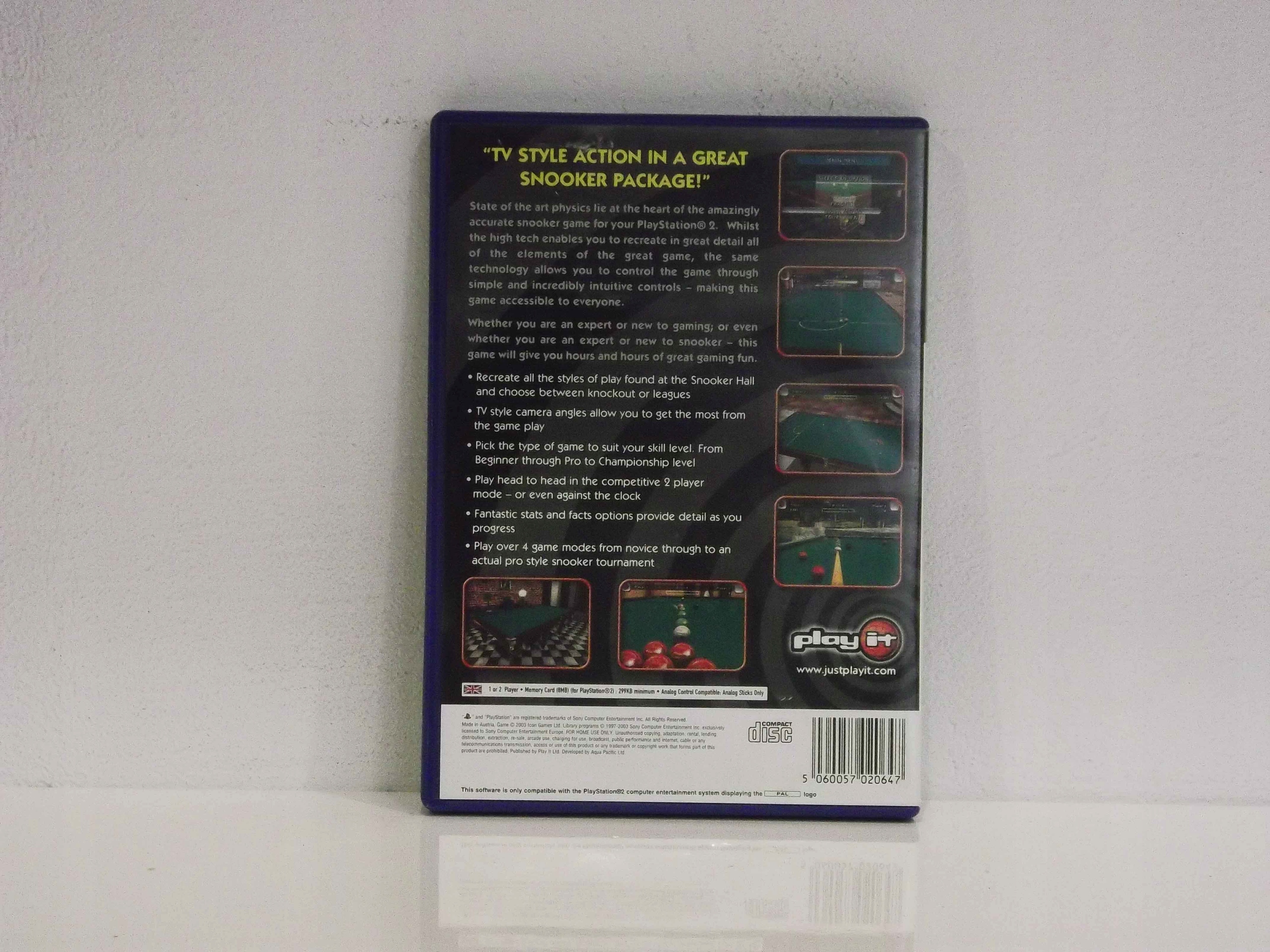 INTERNATIONAL SNOOKER CHAMPIONSHIP PS2 Tematyka sportowe