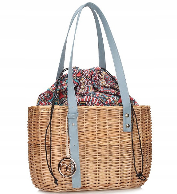 

H309 Nobo pleciona torebka listonoszka kosz naLato