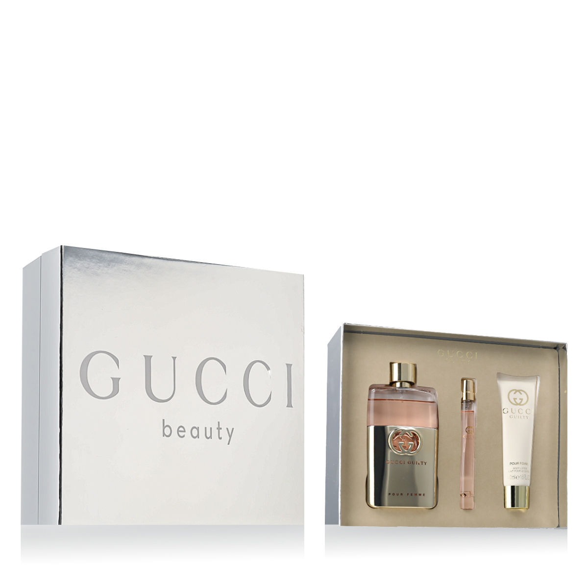 Gucci Guilty Pour Femme Edt 90 ml Edt Mini 10 ml Bl 50 ml W