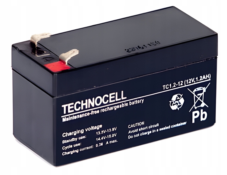 

Akumulator Technocell Tc 1,2Ah 12V Autko Zabawki