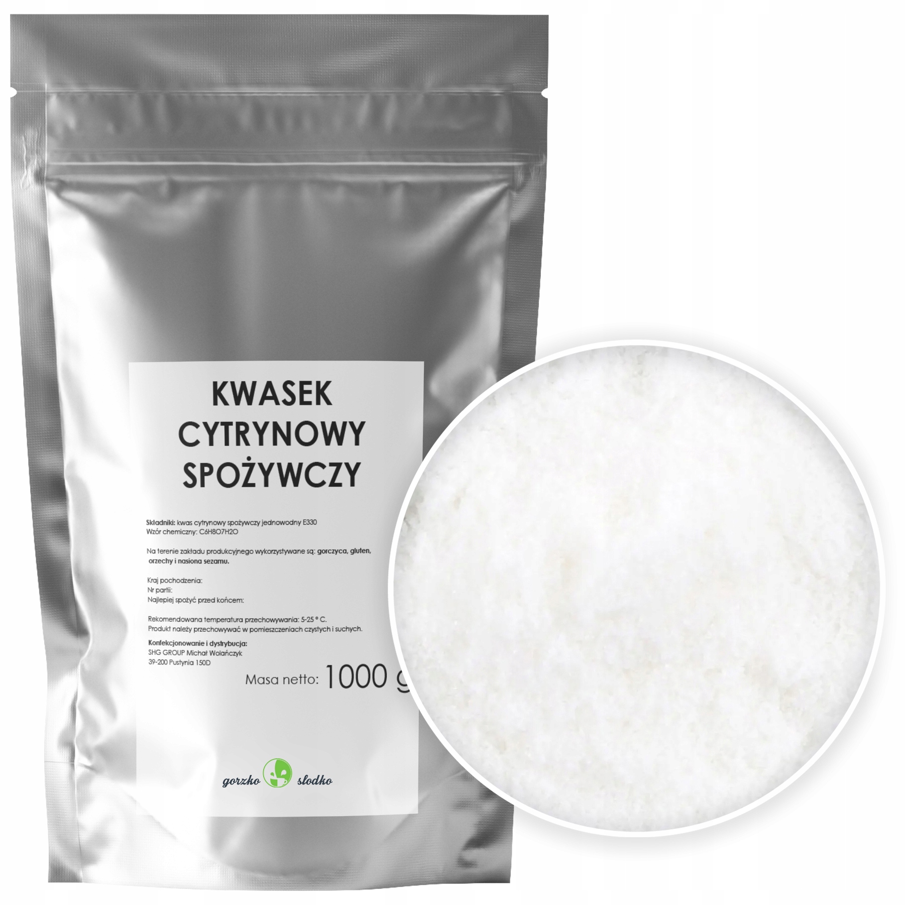 

Kwasek Cytrynowy ekologiczne sprzątanie 1kg