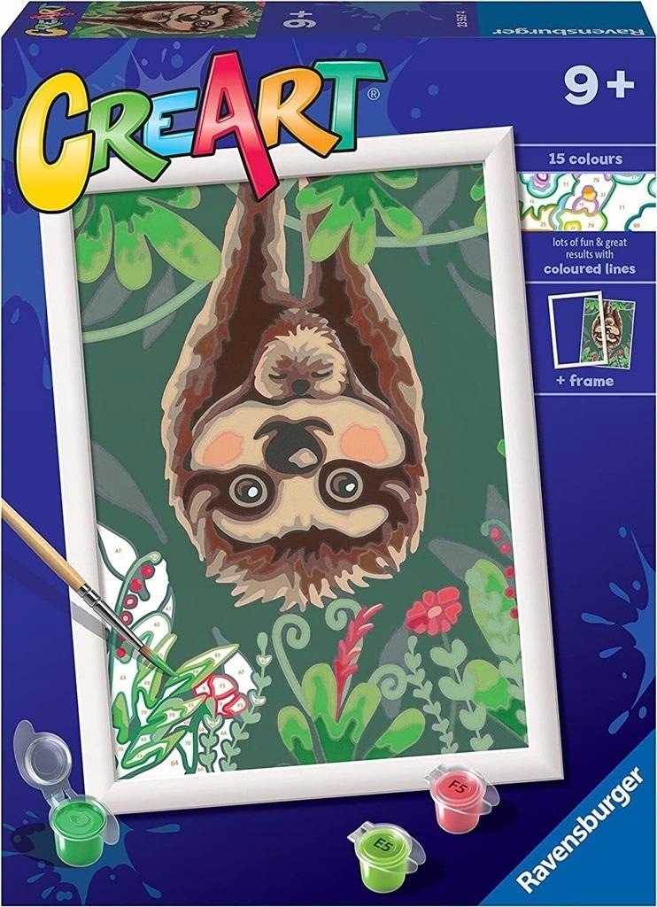 CreArt Dla Dzieci: Głową w dół Kolorowanki Po Numerach Dla Dorosłych Extra