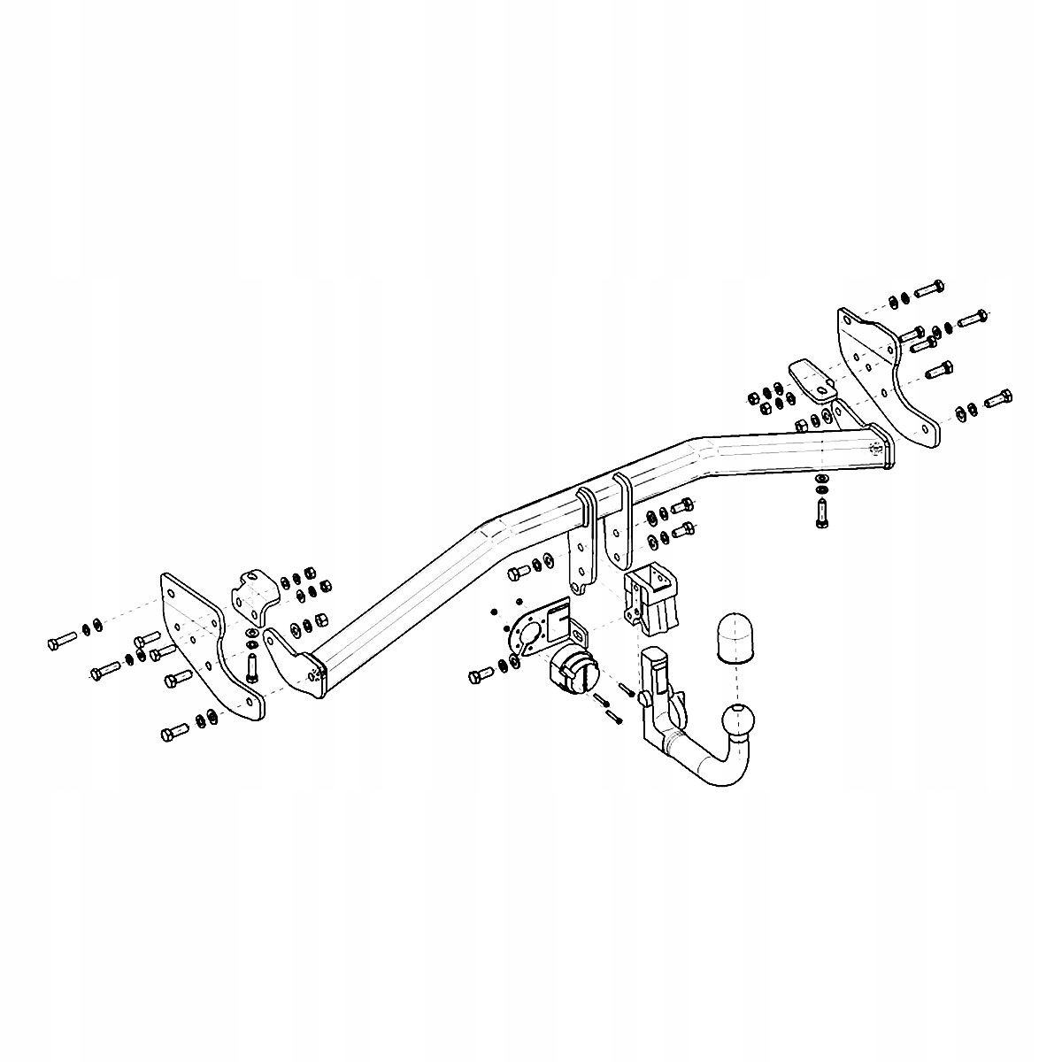 Hak holowniczy Wypinany do Kia Niro DE Crossover 16-19 MODUŁ 13 PIN GRATIS Producent Steinhof