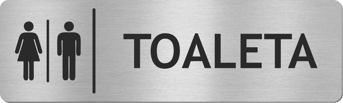 

Tabliczka Toaleta Damsko-męska Stal Nierdzewna