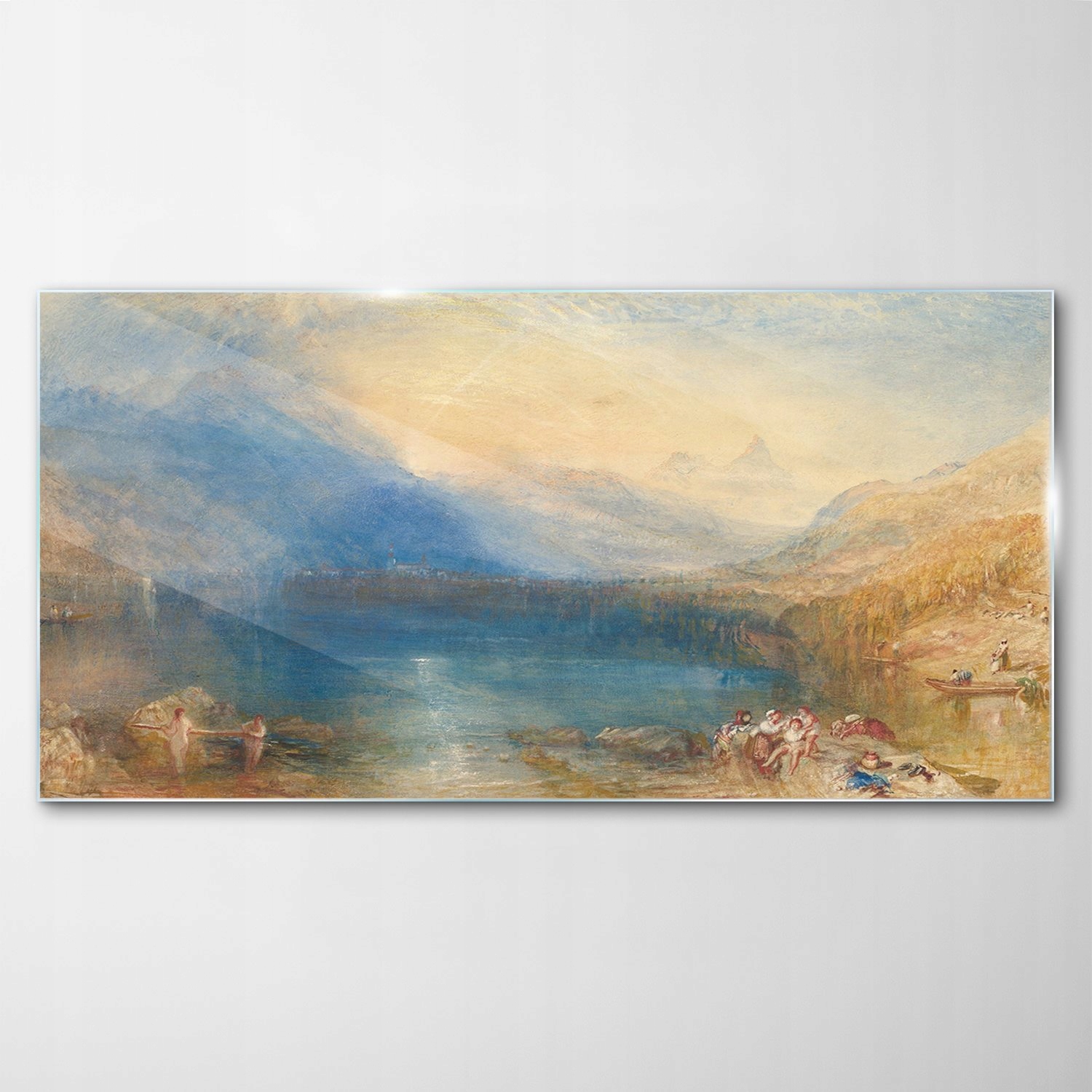 

Hartowany Obraz Szklany Jezioro Alpy Góry 140x70
