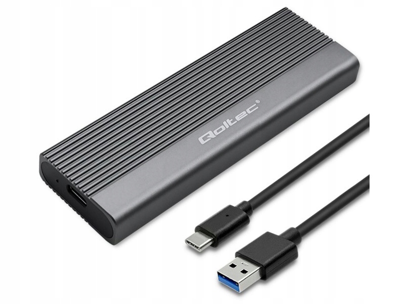 Aluminiowa Obudowa Kieszeń na dysk SSD M.2 SATA NGFF USB-C 6Gb/s 2TB Szybki