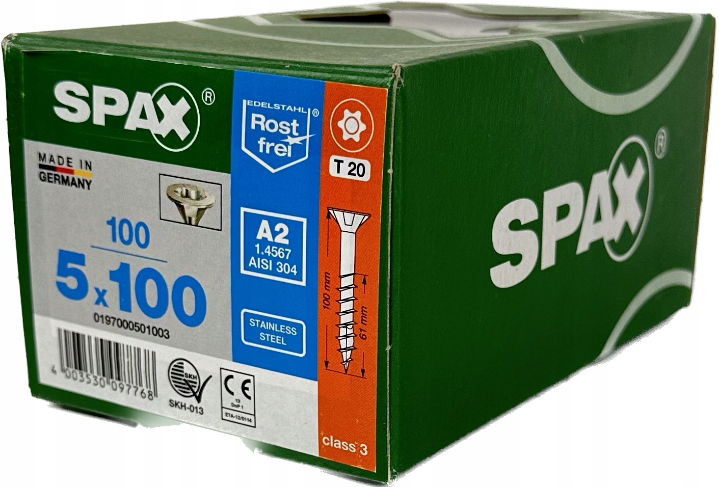 Šrouby nerezová ocel A2 5 x 100 mm Spax do dřeva