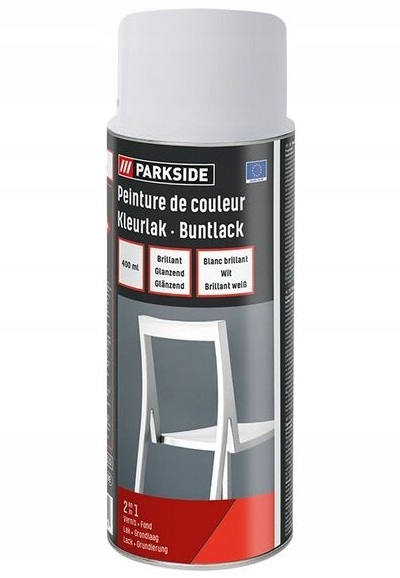 

Parkside Lakier w sprayu biały połysk 400 ml