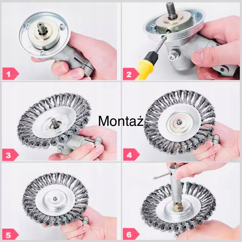 GŁOWICA TARCZA DRUCIANA DO USUWANIA CHWASTÓW MCHU Marka inna