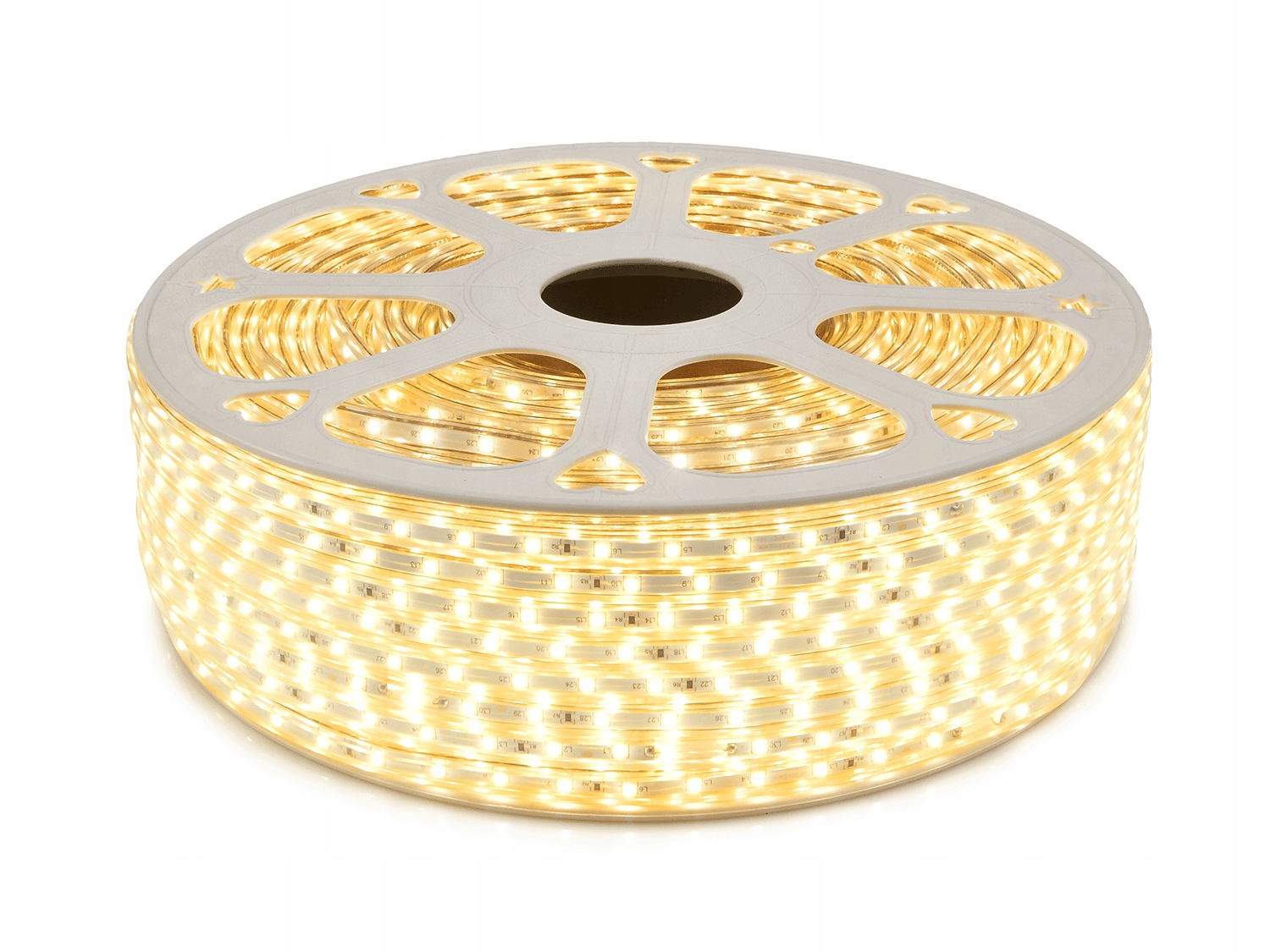 TAŚMA LED 230V 2835/60 1M IP68 5W BIAŁY CIEPŁY (5903178728873) • Cena ...