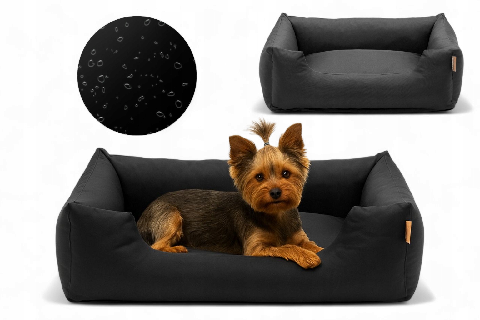 Levně Pelíšek pro psa 70x55 M matrace pohovka poduška potah pohovka Černá